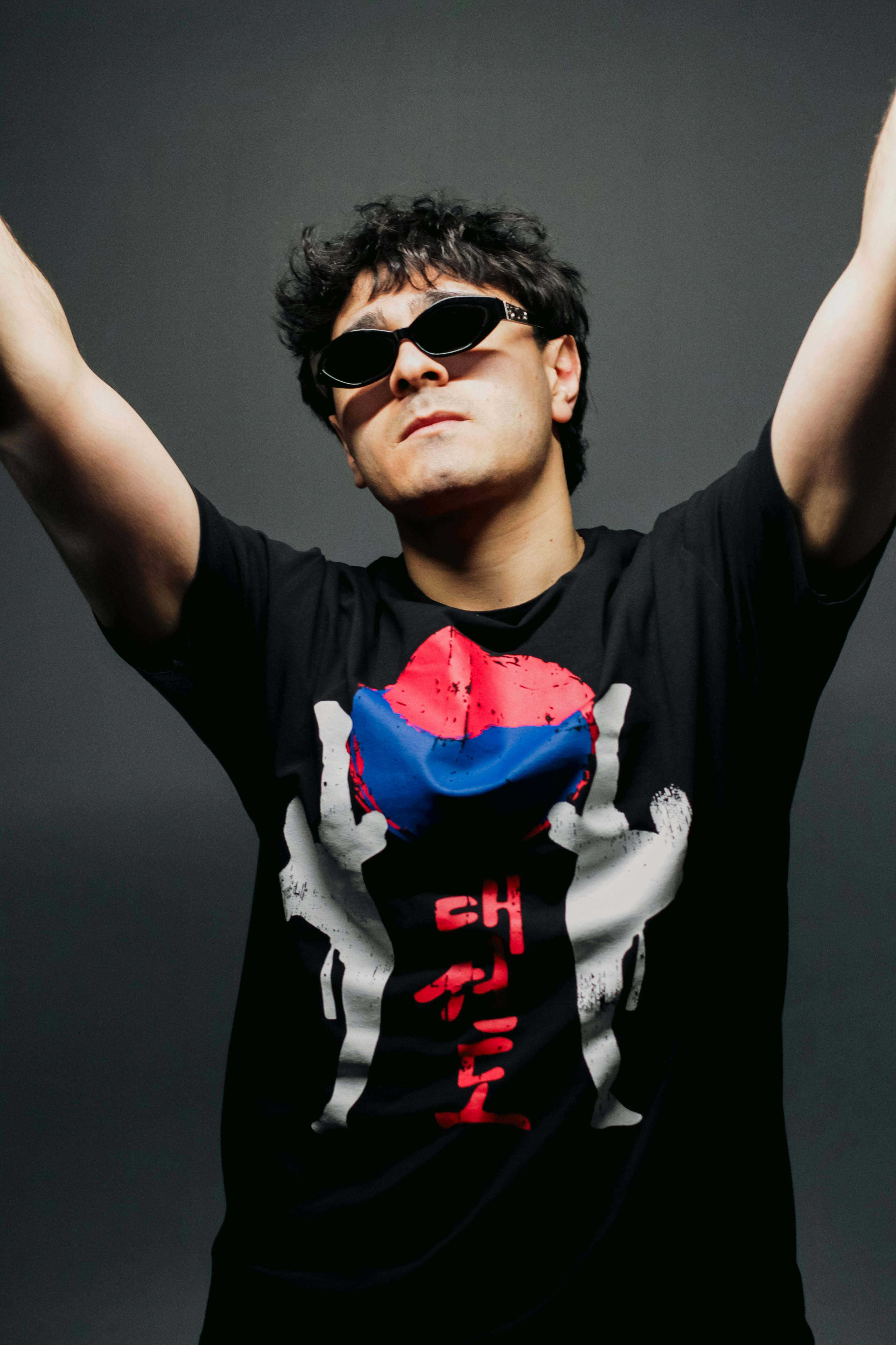 Model wearing a premium everyday t-shirt fit